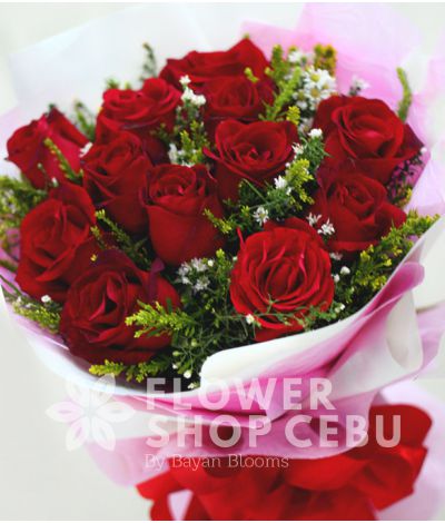 1 Dozen Imported Red Roses