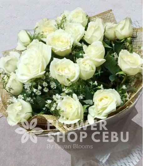 2 Dozen White Roses