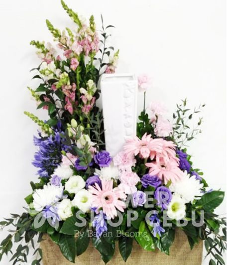 Beautiful Mixed Color Urn Flower Arrangement Beautiful Mixed Color Urn Flower Arrangement