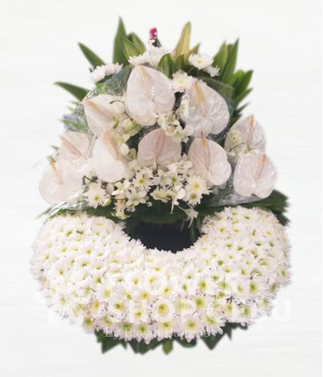 Elegant White Mixed Urn Flower Arrangement Elegant White Mixed Urn Flower Arrangement
